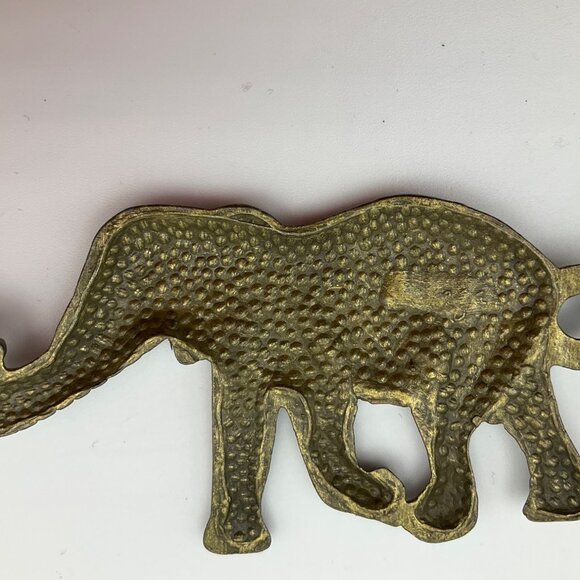 Vintage Medium-Large Adjustable Belt or Necklace Elephant Chain Link Brass Boho - Picture 5 of 11